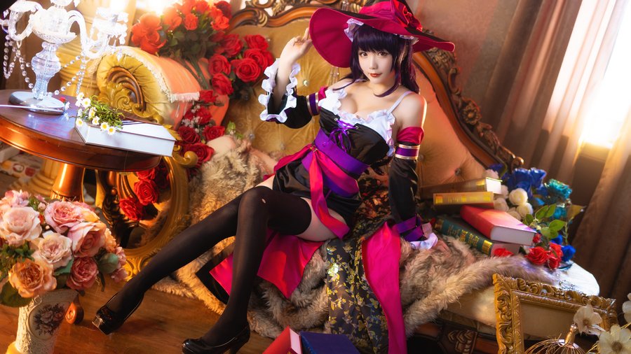 星之迟迟COS玛菲卡 暗夜精灵主题写真 星之迟迟COS玛菲卡 暗夜精灵主题写真