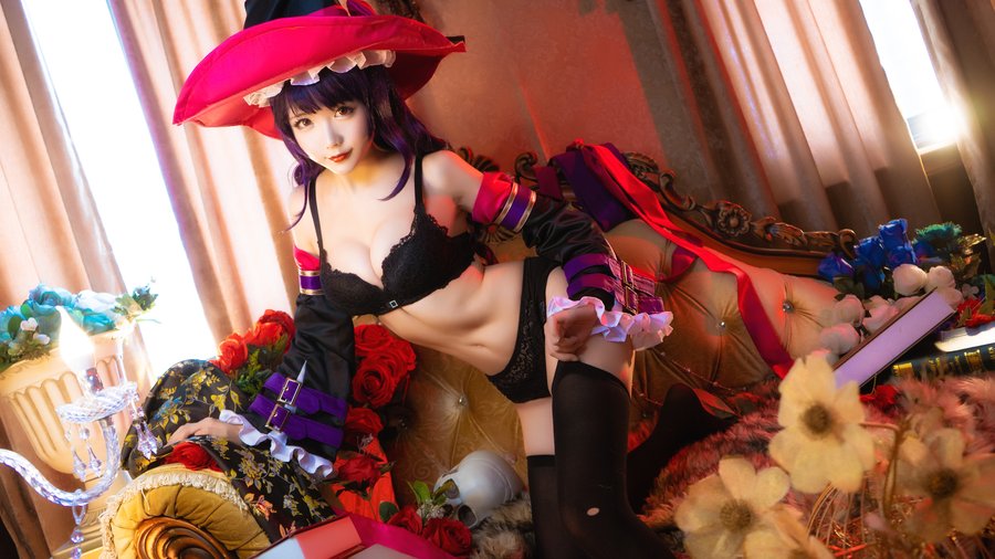 星之迟迟COS玛菲卡 暗夜精灵主题写真 星之迟迟COS玛菲卡 暗夜精灵主题写真