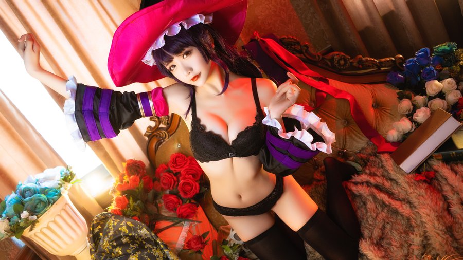 星之迟迟COS玛菲卡 暗夜精灵主题写真 星之迟迟COS玛菲卡 暗夜精灵主题写真